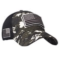 thumbnail image 2 of IDALL American Flag Hat Baseball Cap Spring And Summer Fashion Flag Hat Wash Old Letter Baseball Hat Running Hat Hats for Women Black One Size, 2 of 8