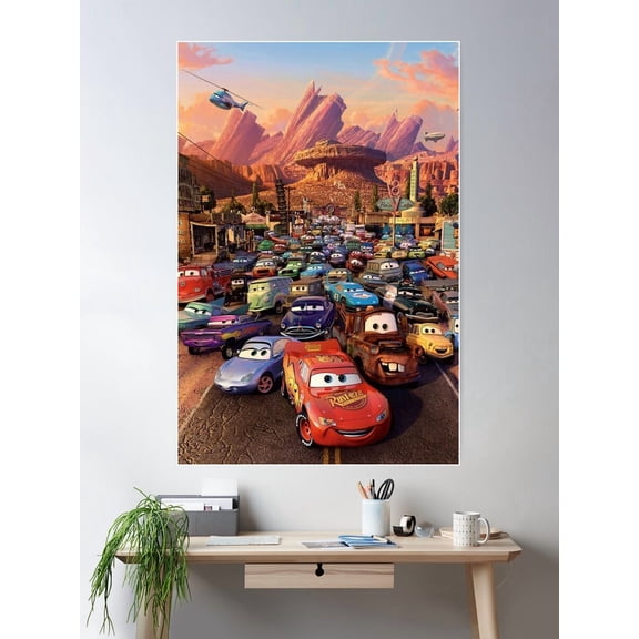 Cars Poster Wall Art, Modern Wall Decor For Living Room Bedroom, 8x12 UNFRAMED