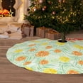 thumbnail image 6 of KLL 30" Christmas Tree Skirt Tree Palms Lemon Xmas Tree Skirts Mat for New Year Xmas Holiday Party Indoor Outdoor Home Decoration, 6 of 7