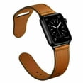 thumbnail image 3 of Compatible with iWatch Band 45mm 44mm 42mm 41mm 40mm 38mm, Genuine Leather Replacement Band Strap Compatible with Apple Watch SE Series 7 6 5 4 3 2 1, 3 of 12