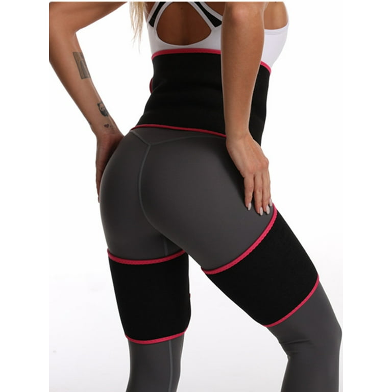 LELINTA Womens Waist Trainer Thigh Sauna Sweat for Women Weight Loss Tummy Control Body Shaper Ultra Light Thigh Waist Trimmer High Waist Workout Belt Support Shapewear for Women Fitness Walmart