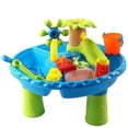 thumbnail image 1 of Beach Toy Table Sand Water Table Play Sand Pool Play Water Large Round Table Sand Play Water Tool Set 22-piece Set, 1 of 5