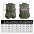 thumbnail image 7 of Fishing Fishing Vest Breathable Fishing Travel Mesh Vest With Zipper Pockets Summer Work Vest For Outdoor Activities, 7 of 7