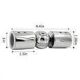 thumbnail image 2 of 2 Piezas de Conector de Esquina de Barra de Cortina, Conector de Esquina de Barra de Cortina Ajustable para Barras de Cortina de Ventana de BahíA de 1 Pulgada (Plata), 2 of 6