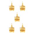 thumbnail image 1 of Redempat Luxurious Islamic Charcoal Incense Burner Gold Censer Candle Holder Style 3 5Set, 1 of 6