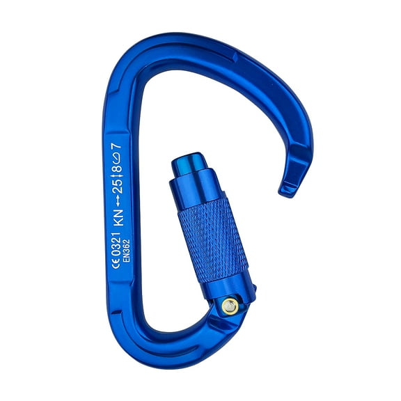 Heavy Duty 25kn Carabiner Twist Gate Auto Locking Aluminum D Ring Climbing