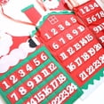 thumbnail image 5 of Christmas Calendar Cute Pattern Christmas Advent Calendar Felt Christmas Countdown Calendar Decorative Items（Santa Claus）, 5 of 5