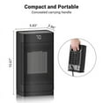thumbnail image 3 of ATUPEN Space Heater, 1500W PTC Fast Portable Electric Heater with 70° Oscillation & Timer for Bedroom, 3 of 8