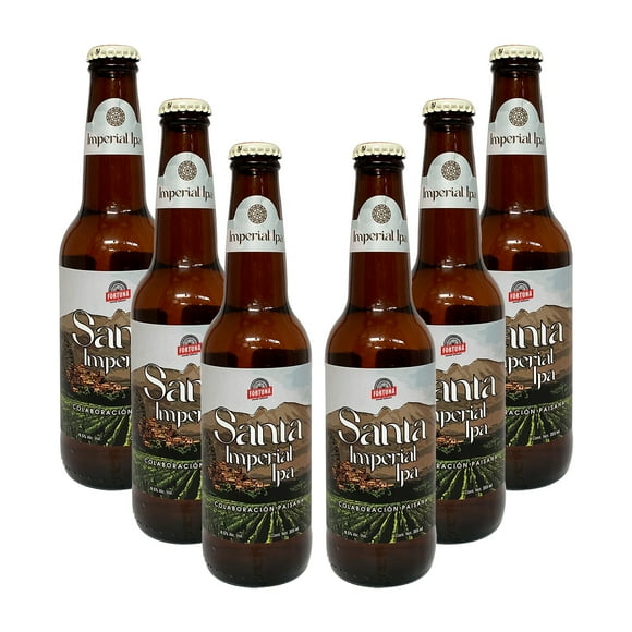 Six Pack Cerveza Artesanal Fortuna Santa Imperial Ipa 355 ml Fortuna Imperial IPA