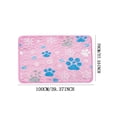 thumbnail image 2 of Summer Self Cooling Pet Paw Printed Ice Mat, 39.3×27.5 Inch XXL, Non Slip Washable Pad for Dogs Cats, Cool Bed Sofa Crate Indoor, 2 of 7