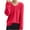 Red, variant on Lightweight Sweaters for Women Cozy V Neck Long Sleeve Pullover Loose Fit Casual Fall Spring Solid Jumper Tops (Free Size, Yellow)