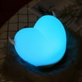thumbnail image 5 of Heart Shaped Night Light for kids children room, Cute Steamed Night Lights Silic Lamps Soft Nursery Rechargeable Portable s Color Changing, 5 of 8