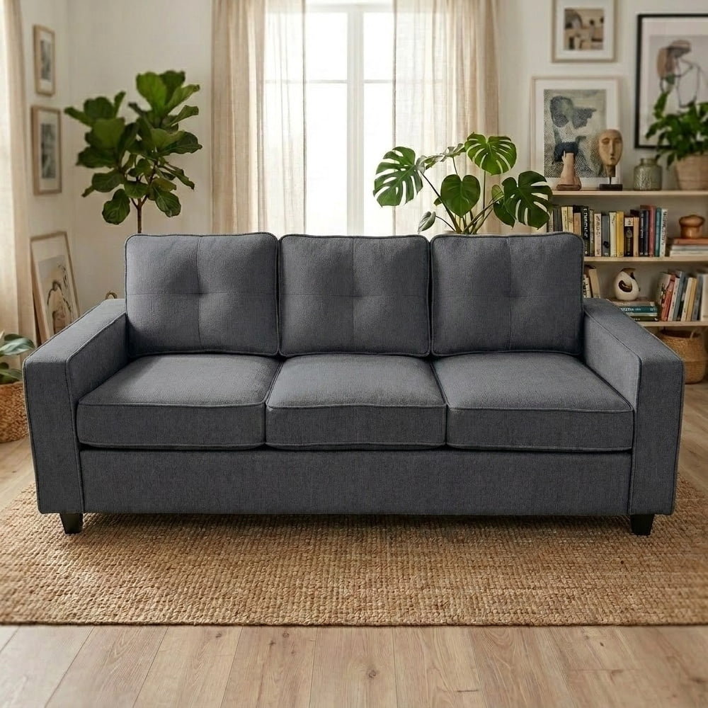 US Pride 2PC Living Room Set, 77.2 " W Sofa and 54.3" W Loveseat