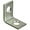 Zinc Plated, variant on 115BC 3/4" x 1/2" Corner Brace - Zinc