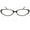 Black Crystal, variant on Womens Optical Eyewear - Oval Shape, Plastic Full Rim, Satin Bronze