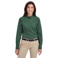 thumbnail image 1 of Harriton Ladies' Foundation 100% Cotton Long-Sleeve Twill Shirt with&nbsp;Teflon™ - M581W, 1 of 4