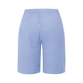 thumbnail image 5 of Womens Short Style with Pockets Casual Shorts for Women Summer Relaxed Fit Five Point Length Lavender Purple S, 5 of 6