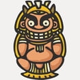 thumbnail image 2 of CafePress - Tiki God - White/Black Shot Glass, Unique and Funny Shot Glass, 2 of 2