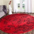 thumbnail image 2 of Safavieh Adirondack 6' Round Power Loomed Rug in Red and Black, 2 of 3
