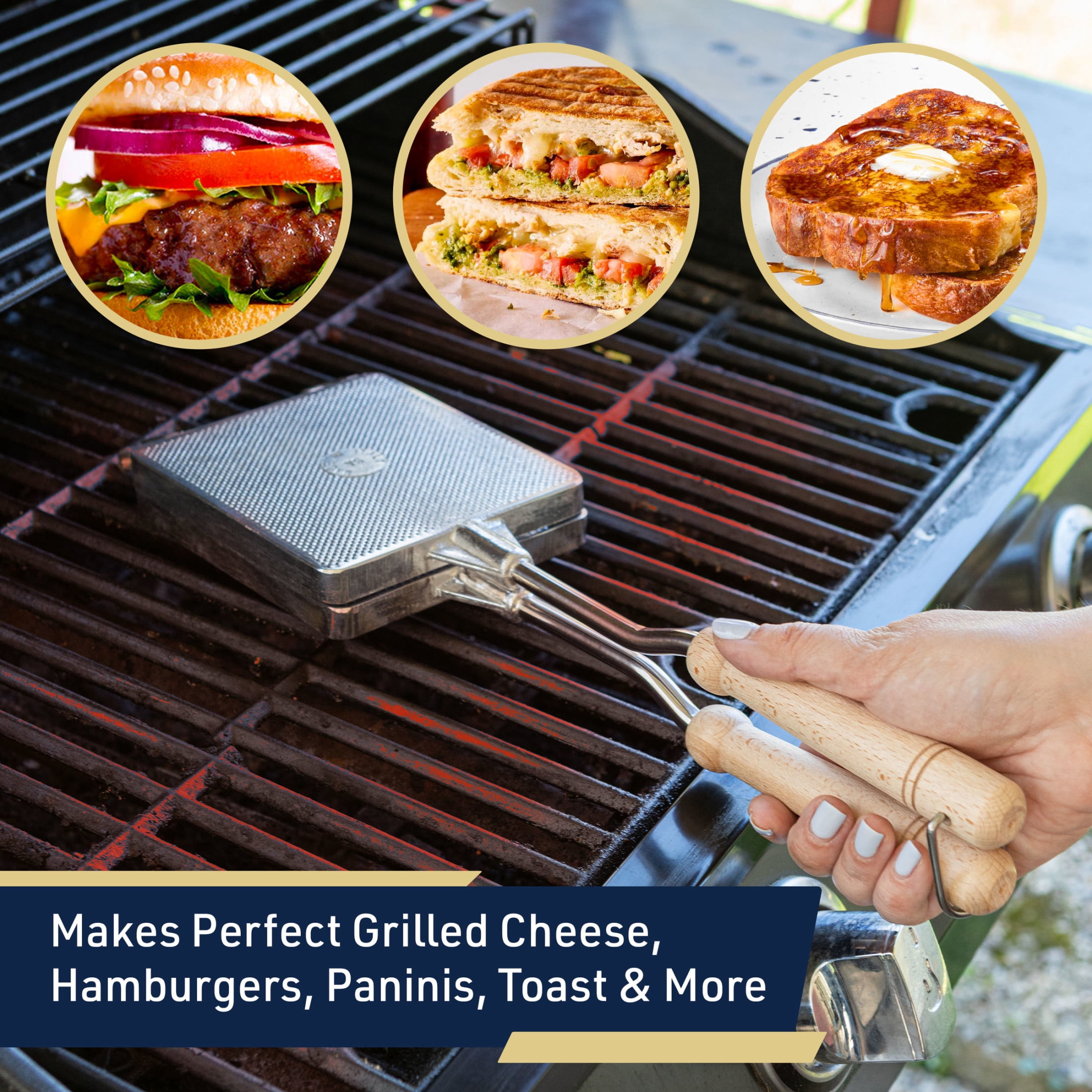 Aluminum Stove Top - Sandwich Press/Toaster