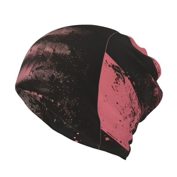 Rateoe Graphic Seal On Stripes Cotton Slouchy Beanie Hat for Men/Women,Lightweight Oversize Large Thin Skull Cap Night Sleeping Cap