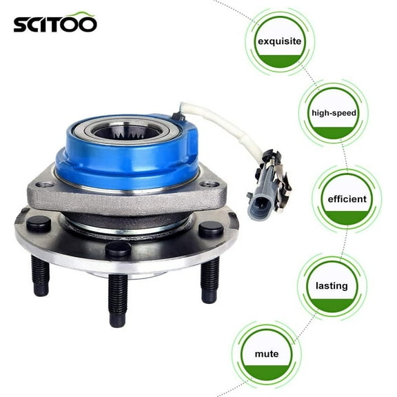 SCITOO Front/Rear Wheel Hub Bearing Assembly 513121 2000-2014 for Chevrolet Impala 1997-2008 for Pontiac Grand Prix 1997-2005 for Buick Century