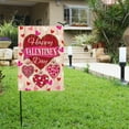 thumbnail image 2 of SLYNSHome Valentine Garden Flag Red Heart Double Sided Garden Flag Valentines Day Decorations for Yard Holiday Seasonal Anniversary Wedding Outdoor Outside Decoration, 2 of 7