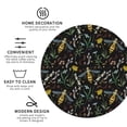 thumbnail image 4 of Bingfone Vintage Wasp and Florals Leather Drinks Coasters with Set of 6,Suitable for Home Kitchen,Coffee Cup Coasters Home Gift, 4 of 9