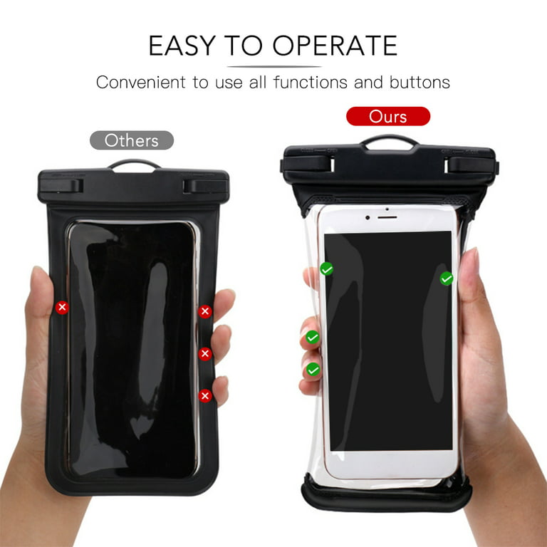 Waterproof Phone Pouch IPX8 Waterproof TPU Phone Case Bag with