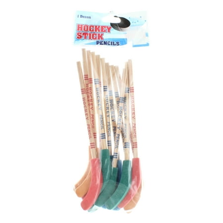 - Lot Of 12 Hockey Stick Pencils With Eraser Blade Party Favors Kids Party