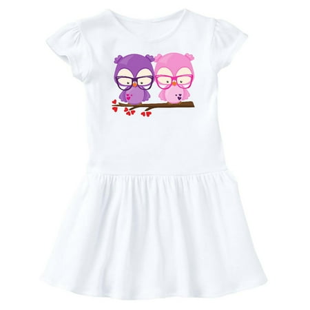 

Inktastic Valentine s Day Owls Owls In Love Hearts Gift Baby Girl Dress