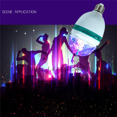 thumbnail image 2 of E27 LED RGB Lamp Lights 9W 6W 220v Magic ball Crystal Color Projector Crystal Stage Light Bulb for Ktv Bar Disco Party DJ Christmas, 2 of 9