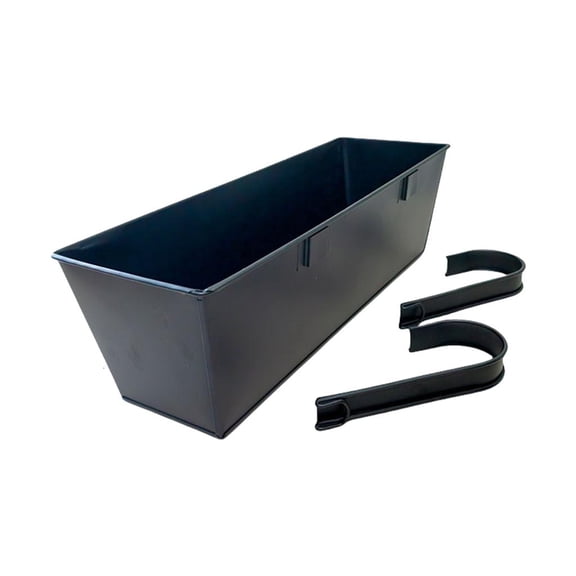 LICEWO Large Hanging Flower Pot for Balcony or Deck Railing Planter Box for Herbs and Flowers Countryside Styles Plant Holder