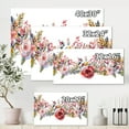 thumbnail image 4 of Designart ' Wildflower and Pink Roses ' Farmhouse Canvas Wall Art Print, 4 of 4
