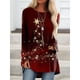 thumbnail image 1 of Camiseta de manga larga con estampado 3D para mujer, ropa de calle de gran tamaño con Árbol de Navidad, muñeco de nieve, Túnica, Tops, 1 of 5