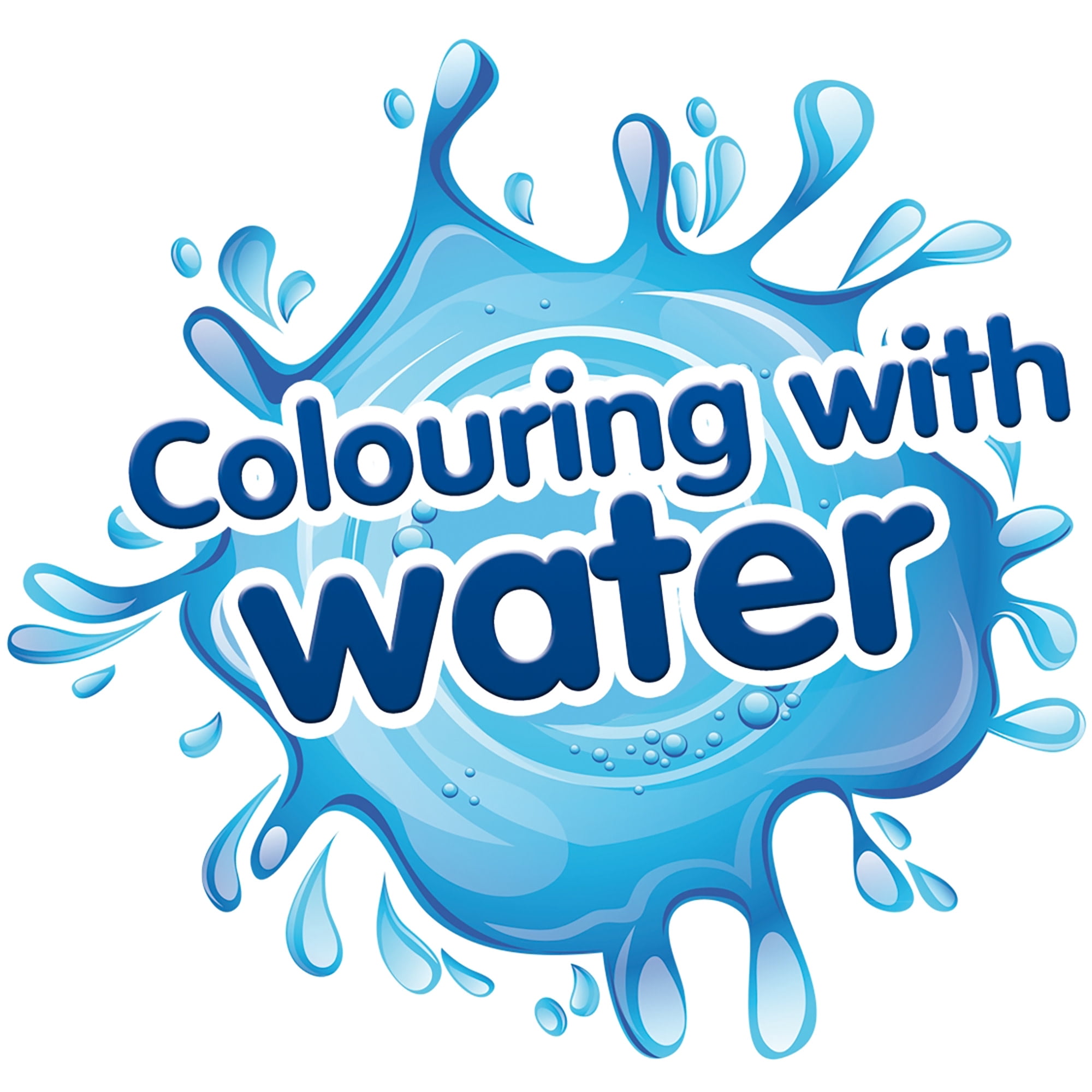 SES Creative: My First Coloring With Water - No Mess Art Painting Set, 4 Reusable Animal Scene Boards, Creative Craft Activity, Baby-Toddler-Kids 1+
