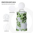 thumbnail image 3 of Sikiie Watercolor Green Leaves Basketball Jersey Reversible Men's Mesh Athletic Sports Shirts Training Practice S-4XLX-Large, 3 of 6