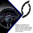 thumbnail image 4 of Riwesomey Embellecedor de marco para volante de coche, pegatina de decoración para camión y automóvil, Kit Interior antideslizante Universal, rojo de Automoción decorativa y accesorios Negro, 4 of 6