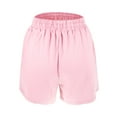 thumbnail image 5 of Unique Bargains Women's Flowy Running Shorts Casual High Waisted Workout Shorts Pink Size S, 5 of 6