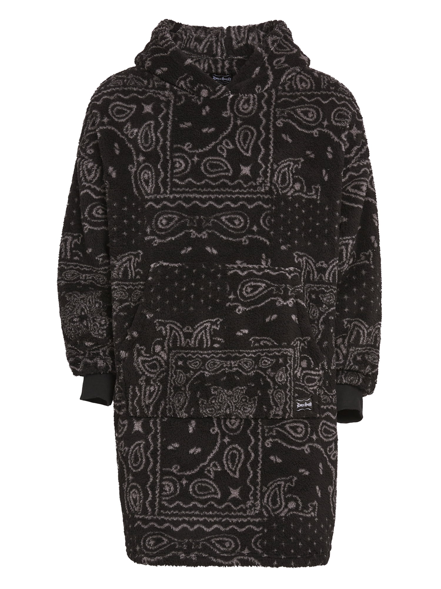 Dogg Supply by Snoop Dogg Men’s Lounge Blanket Hoodie with Kangaroo Pocket