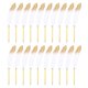 thumbnail image 1 of Uxcell 20Pcs Bolígrafos de Bola de Pluma, Tinta de 0.5mm, Varilla Vintage Plated para Oficina, Boda, Blanco, 1 of 6