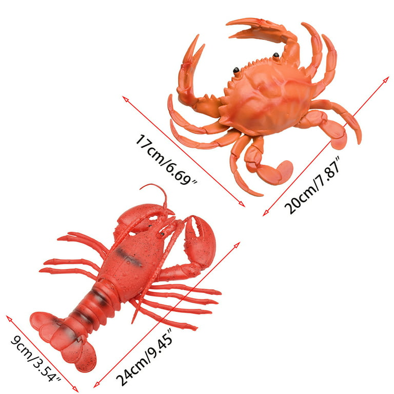 SIEYIO Vivid Model Lobster Crab Party Interactive Trick Toy with