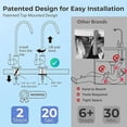 thumbnail image 3 of iSpring RCC2AK, 200 GPD 6-Stage RO System with Alkaline Filter, pH+, Top-Mounted Faucet, Easy DIY Install, Ideal for Large Homes & Offices – Upgraded Under Sink Design, 3 of 8