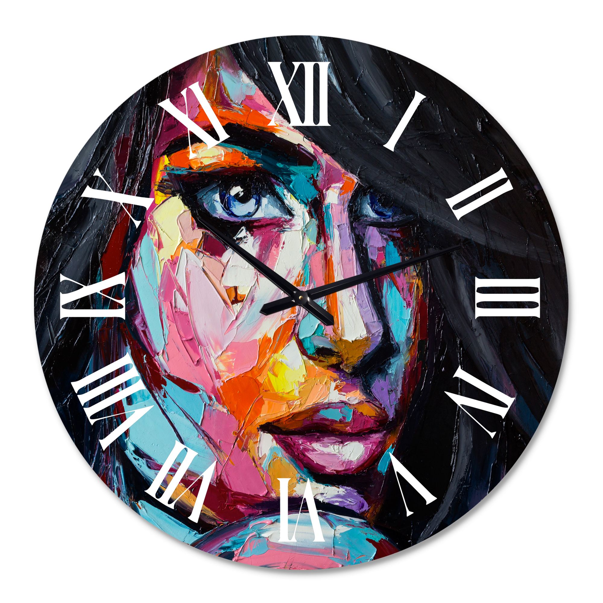 Designart 1 in Modern,Contemporary Wall Clock