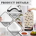 thumbnail image 4 of HELLHERO Roosters Wildflowers 1Set Mixer Blender Cover Polyester Easy to Clean for Household, 4 of 6
