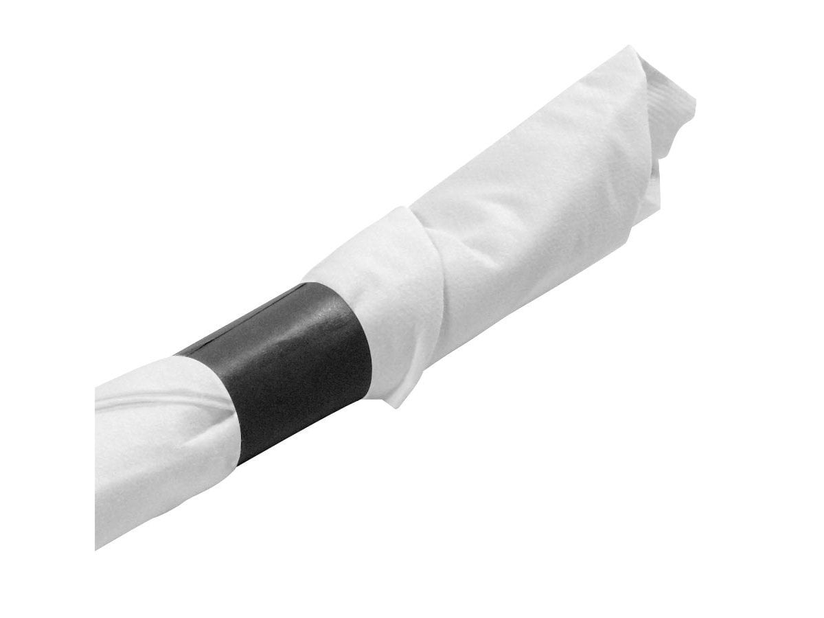 Elegant Black Napkin Band Sleek and Stylish, 1.5" x 4.5", Black (Pack