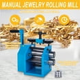 thumbnail image 4 of Tooltos Two-in-one Press Circle Manual Jewelry Rolling Mill Machine, 4 of 15