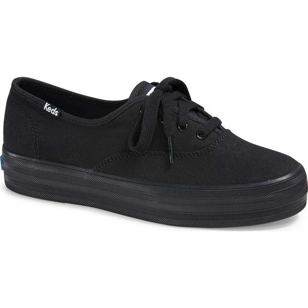 Keds Women's Keds Triple Sneaker Black/Black Canvas 5 M