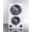 MultiColor, variant on 220V 2-burner coil cooktop in white, made in the USA
