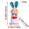 thumbnail image 2 of Tdxkok Easter Decorations Glowing Rabbits Figurines Small Rabbits Ornaments Easter Gifts, 2 of 6